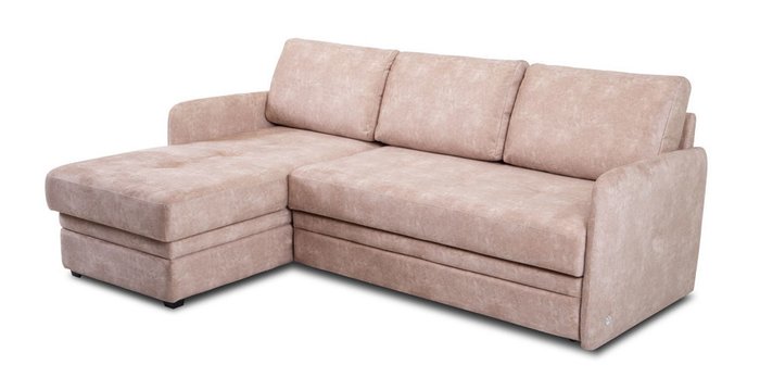 Угловой диван-кровать Флит бежевого цвета - купить Угловые диваны по цене 82842.0