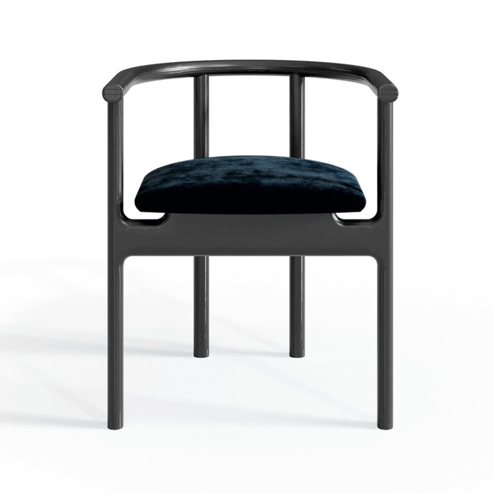 Полукресло Inge black/velvet black с мягким сидением - купить Обеденные стулья по цене 23278.0
