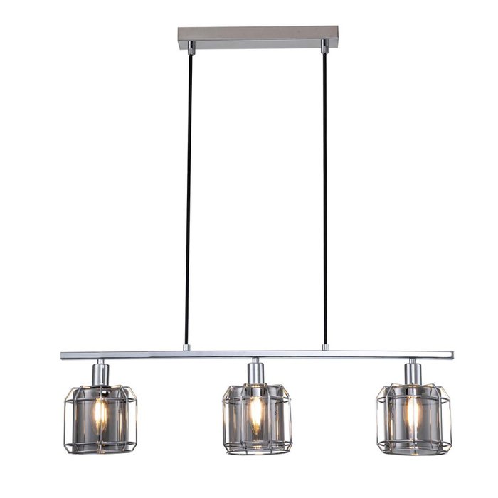Подвесной светильник Midland 10188/3S Chrome (стекло, цвет дымчатый) Подвесной светильник Midland 10188/3S Chrome (стекло, цвет дымчатый)