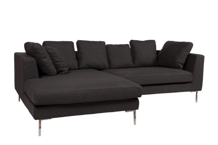 Угловой диван Charles Sofa Sectional Left Dark Grey - купить Угловые диваны по цене 207000.0