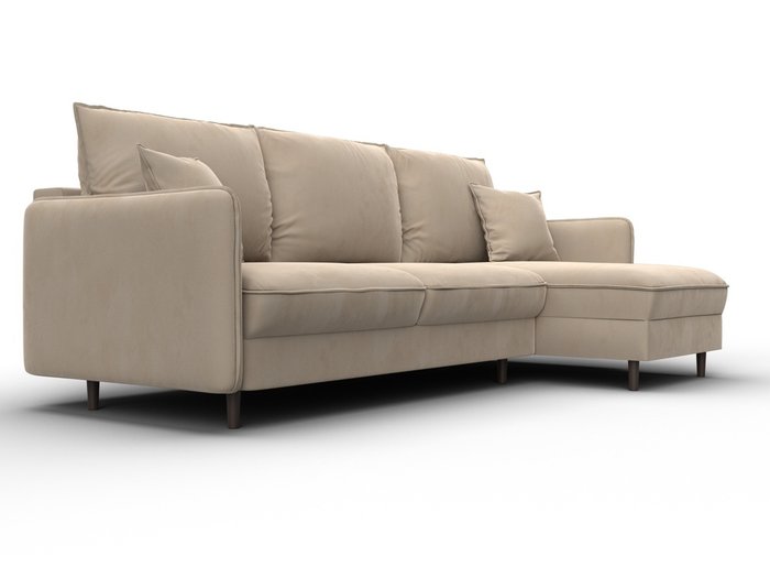 Угловой диван-кровать Лига-064 бежевого цвета - лучшие Угловые диваны в INMYROOM Угловой диван-кровать Лига-064 бежевого цвета - лучшие Угловые диваны в INMYROOM