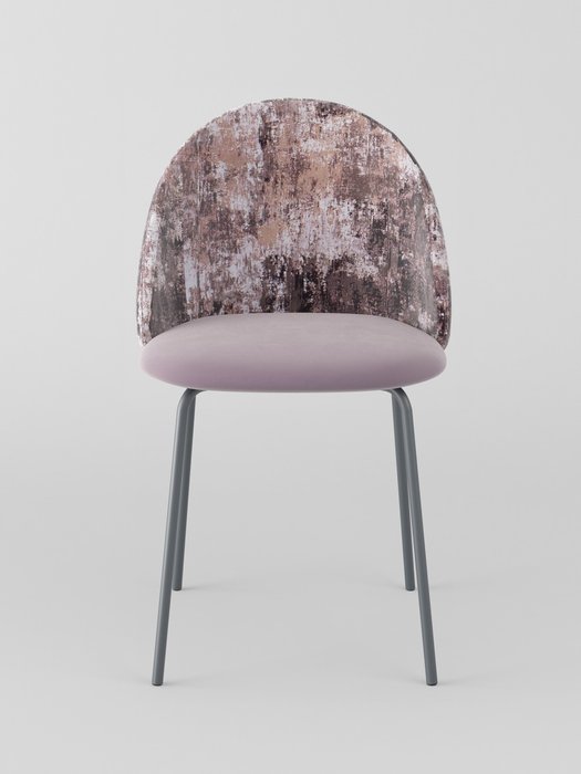 Стул Монти серо-розового цвета - лучшие Обеденные стулья в INMYROOM