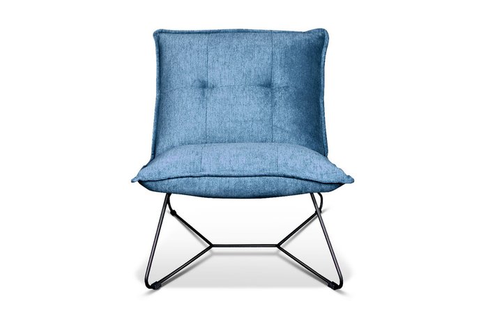 Кресло Чарли синего цвета - купить Интерьерные кресла по цене 23910.0