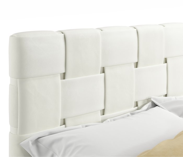 Кровать Tiffany 160х200 с подъемным механизмом и матрасом светло-бежевого цвета - купить Кровати для спальни по цене 56700.0