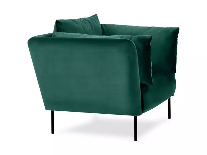 Кресло Copenhagen в обивке из велюра темно-зеленого цвета - лучшие Интерьерные кресла в INMYROOM