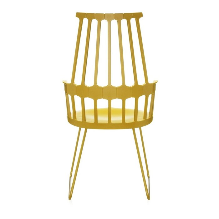 Кресло Comback желтого цвета - лучшие Обеденные стулья в INMYROOM