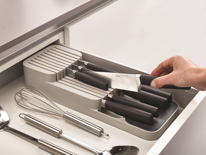 Органайзер для ножей DrawerStore компактный белого цвета - купить Аксессуары для кухни по цене 1710.0