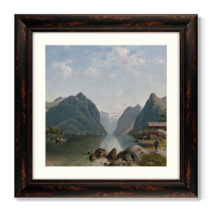 Набор из двух репродукций картин Fjord landscape, 1892.  - лучшие Картины в INMYROOM