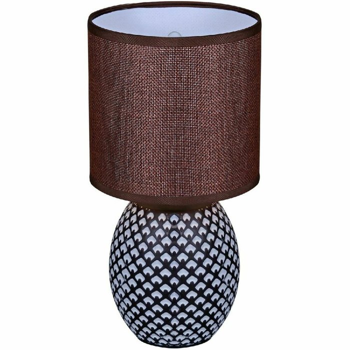 Настольная лампа 98401-0.7-01 DARK BROWN (ткань, цвет коричневый) - купить Настольные лампы по цене 1030.0