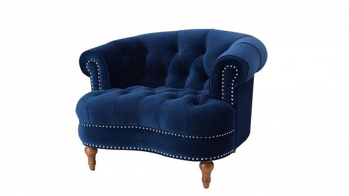 Кресло La Rosa синего цвета  