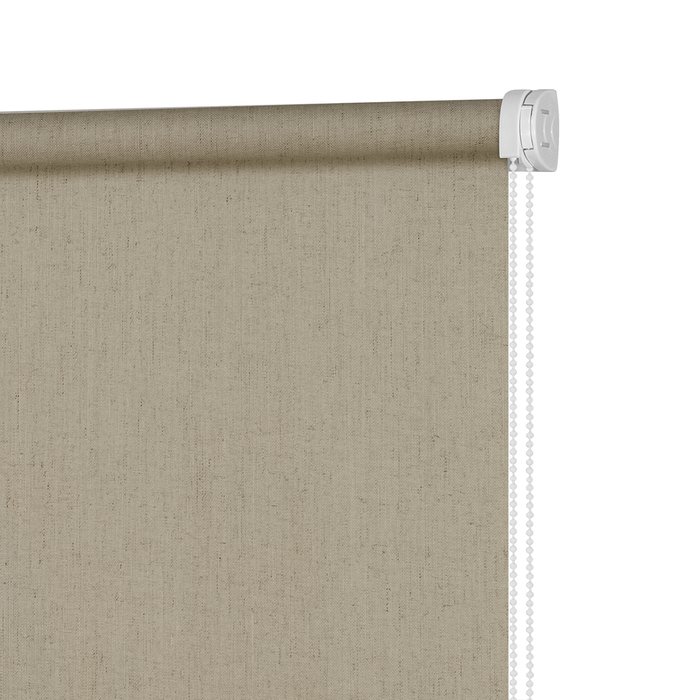 Рулонная штора Миниролл Натур серого цвета 50x160