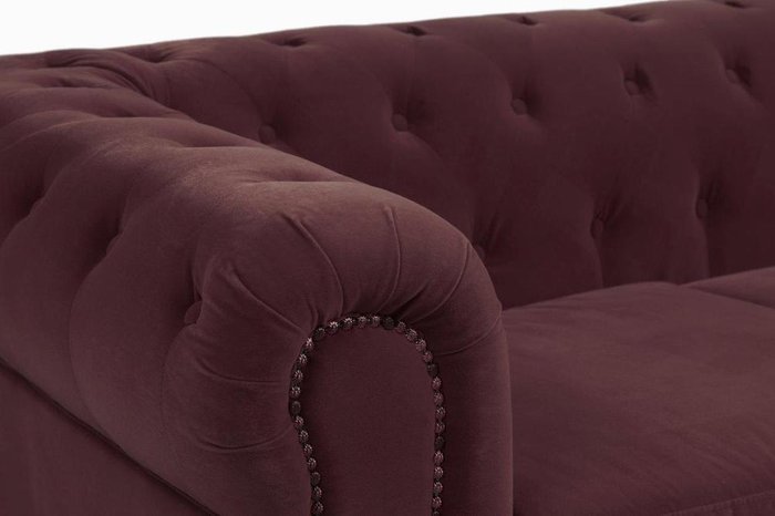 Диван Verona бордового цвета - лучшие Прямые диваны в INMYROOM