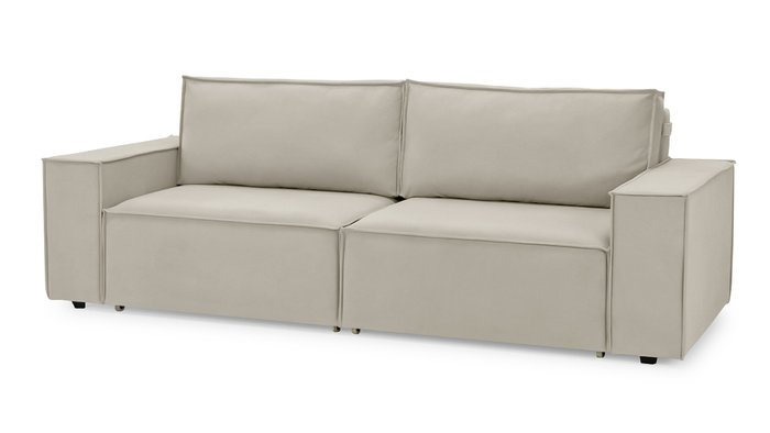 Прямой диван-кровать Софт 2 бежевого цвета - купить Прямые диваны по цене 51700.0