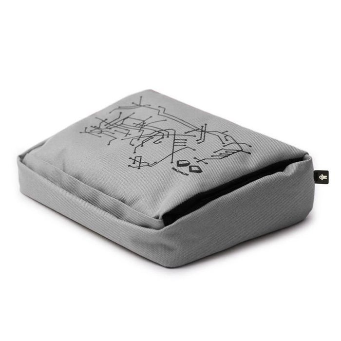 Подушка-подставка с карманом для планшета Bosign hitech 2 серебристая-черная - купить Декоративные подушки по цене 2700.0