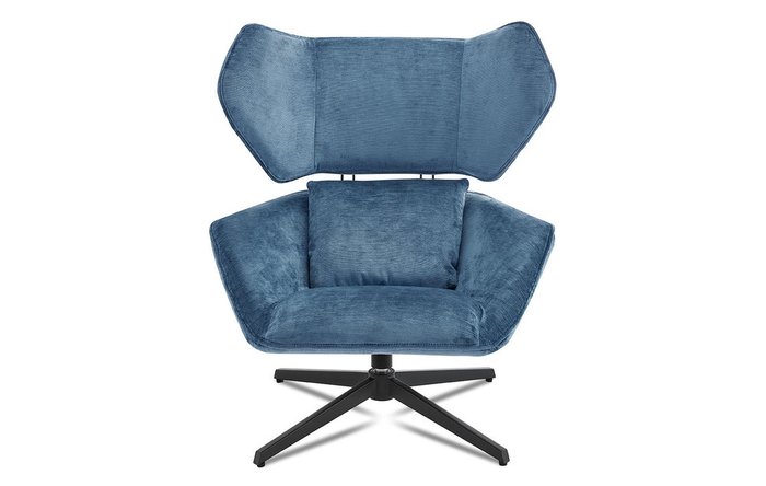 Кресло Boston синего цвета - лучшие Интерьерные кресла в INMYROOM