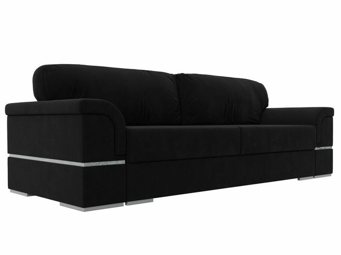 Прямой диван-кровать Порту черного цвета