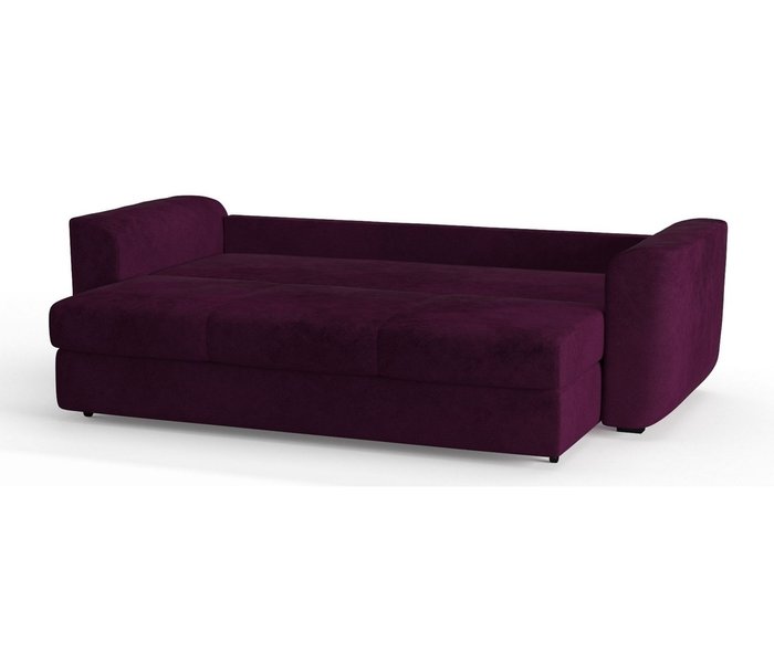 Диван-кровать Салтфорд в обивке из велюра фиолетового цвета - лучшие Прямые диваны в INMYROOM