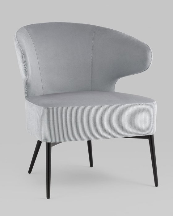 Кресло Royal Stripes серого цвета - купить Интерьерные кресла по цене 21990.0