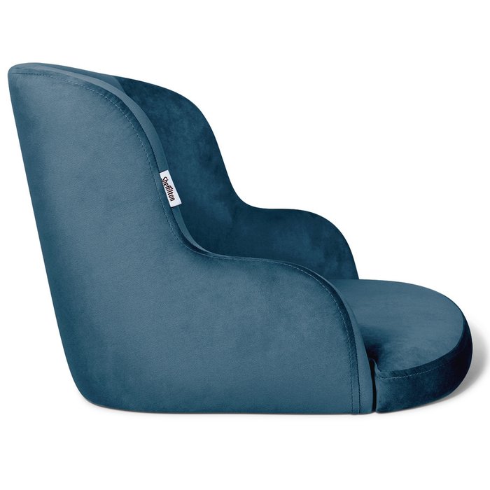 Обеденный стул-кресло Prospero синего цвета - лучшие Обеденные стулья в INMYROOM