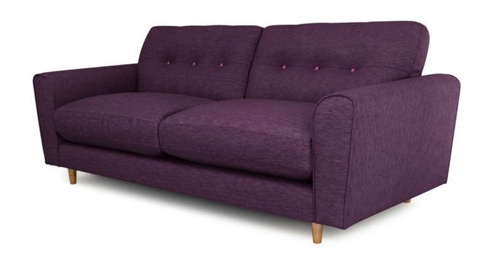 Трехместный раскладной диван Arden SFR фиолетовый - купить Прямые диваны по цене 92300.0