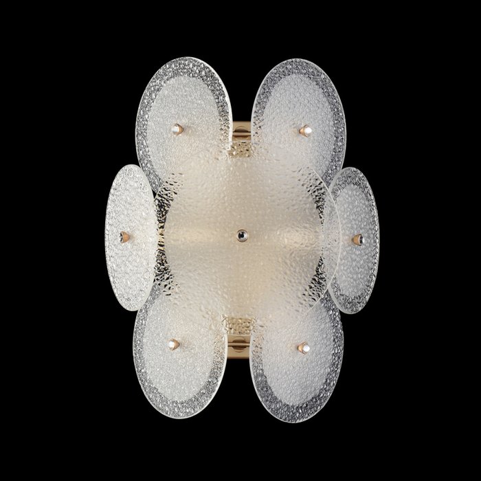 Настенный светильник DANDELION AP2 GOLD (стекло, цвет белый) - лучшие Бра и настенные светильники в INMYROOM