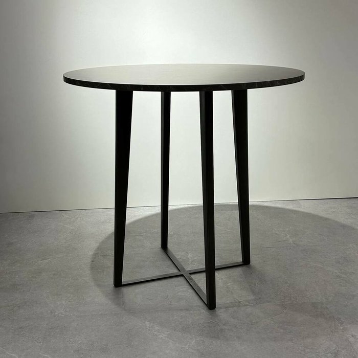 Обеденный стол Геометрия серо-черного цвета - лучшие Обеденные столы в INMYROOM