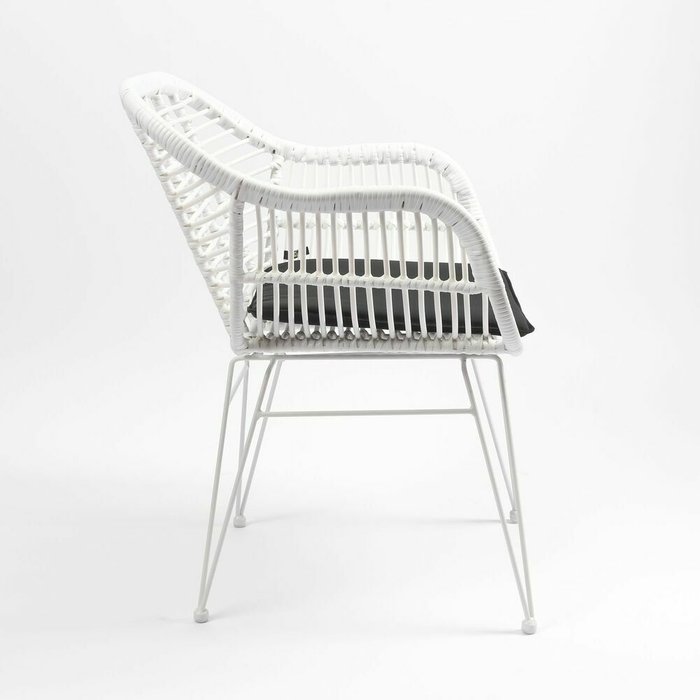 Стул плетеный Малибу белого цвета - лучшие Садовые стулья в INMYROOM