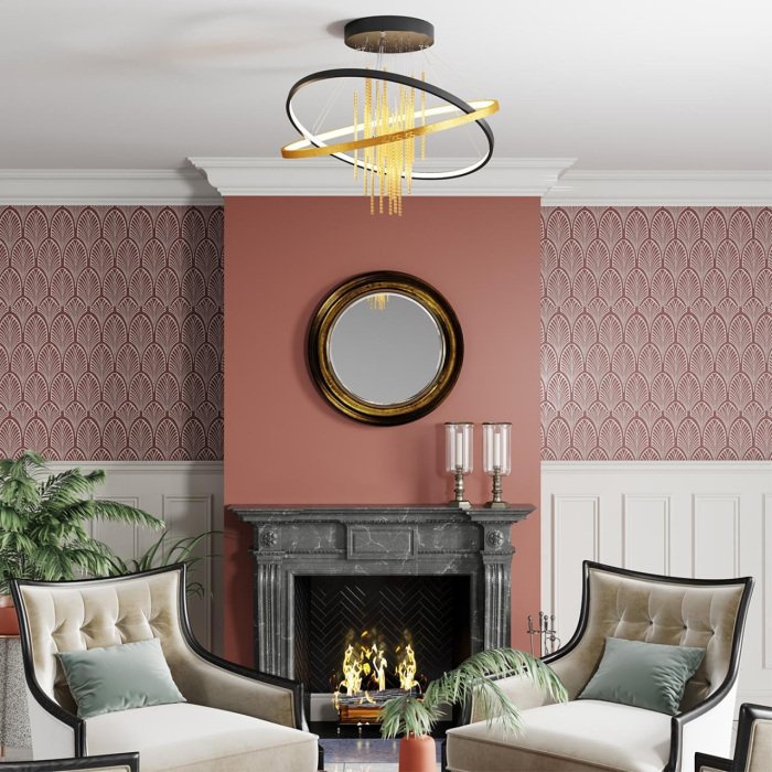 Подвесная люстра светодиодная Odeon Light Monica 3901/70CL кольцо с подвесками - лучшие Подвесные люстры в INMYROOM