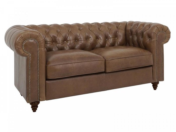 Диван Chester Classic коричневого цвета - купить Прямые диваны по цене 231030.0