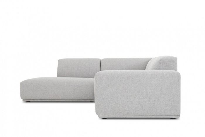 Угловой модульный диван светло-серого цвета - купить Угловые диваны по цене 52325.0