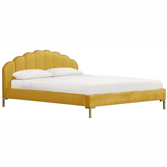 Кровать Isabella Platform желтого цвета 160x200  - купить Кровати для спальни по цене 138000.0