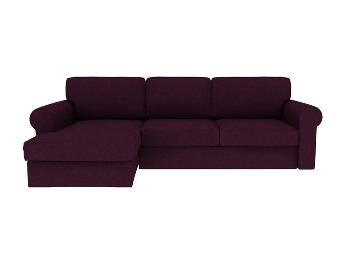 Угловой диван-кровать Murom бордового цвета 