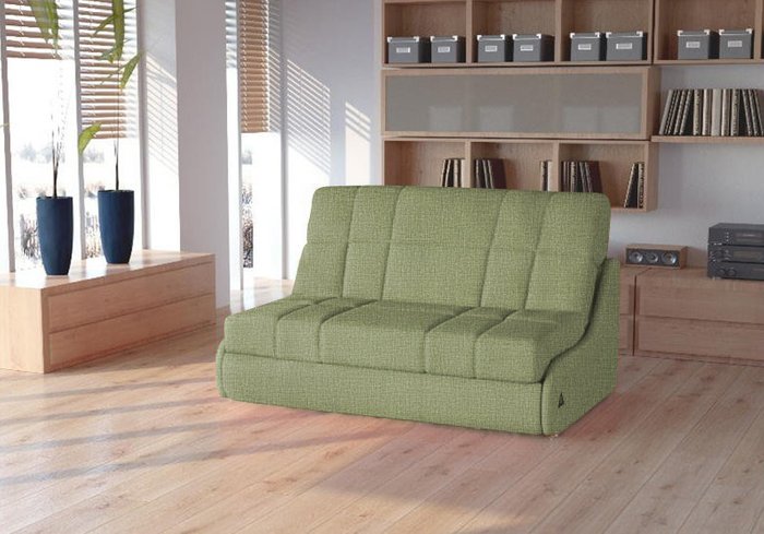 Диван-кровать Шарлот S зеленого цвета  - купить Прямые диваны по цене 30150.0