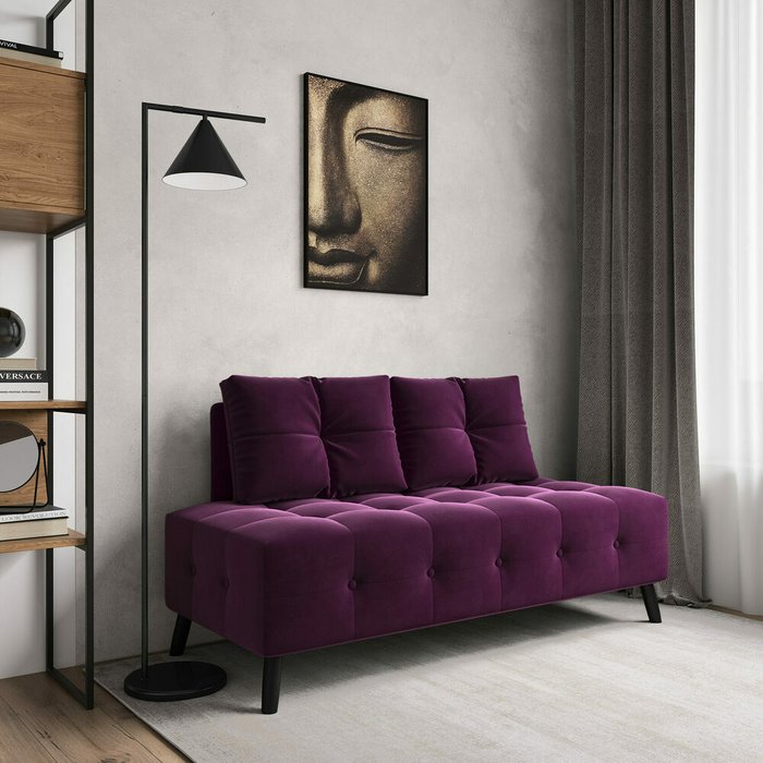 Диван Манхэттен фиолетового цвета - лучшие Прямые диваны в INMYROOM