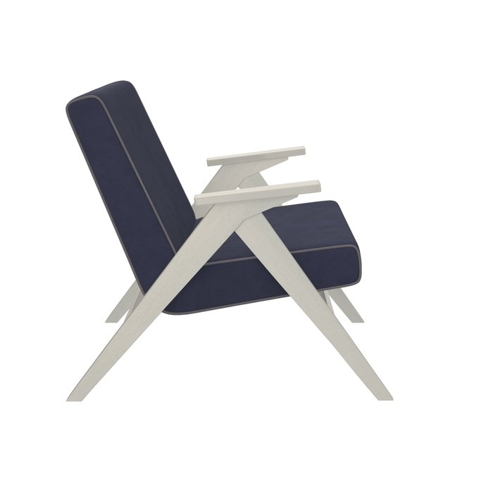 Кресло для отдыха Вест серо-синего цвета - лучшие Интерьерные кресла в INMYROOM
