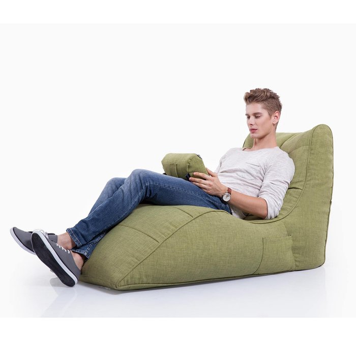 Бескаркасное лаунж кресло Ambient Lounge Avatar Cinema Lounger - Lime Citrus (лайм, зеленый цвет) - лучшие Бескаркасная мебель в INMYROOM