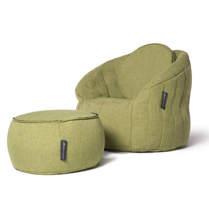 Бескаркасный пуф Ambient Lounge Wing Ottoman™ - Lime Citrus (лайм, зеленый цвет) - лучшие Бескаркасная мебель в INMYROOM