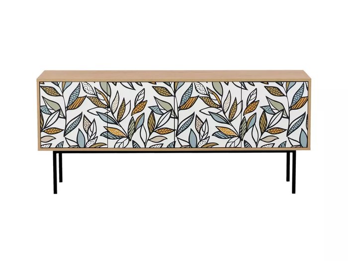 Тумба под TV Boho коричневого цвета с четырьмя дверцами Тумба под TV Boho коричневого цвета с четырьмя дверцами