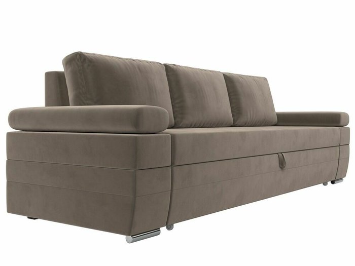 Прямой диван-кровать Канкун коричневого цвета - лучшие Прямые диваны в INMYROOM
