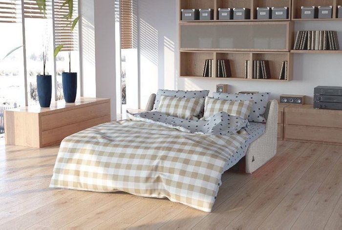 Диван-кровать Шарлот M бежевого цвета - лучшие Прямые диваны в INMYROOM