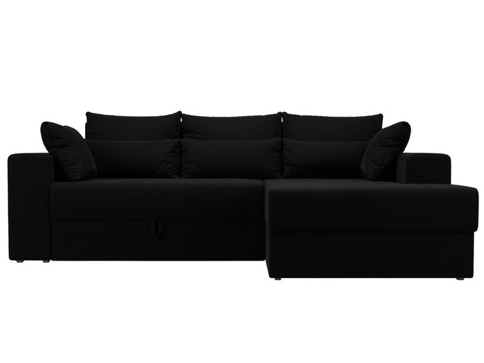 Угловой диван-кровать Мэдисон черного цвета - купить Угловые диваны по цене 40990.0