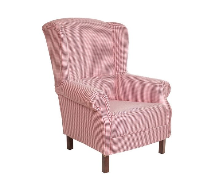 Кресло Клетка красно-белого цвета - купить Интерьерные кресла по цене 38400.0