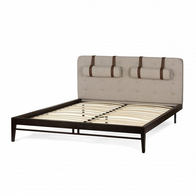 Кровать Marley с изголовьем серого цвета 180x200 - купить Кровати для спальни по цене 100425.0