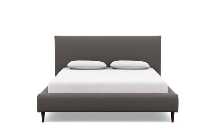 Кровать Эмбер 180х200 темно-серого цвета
