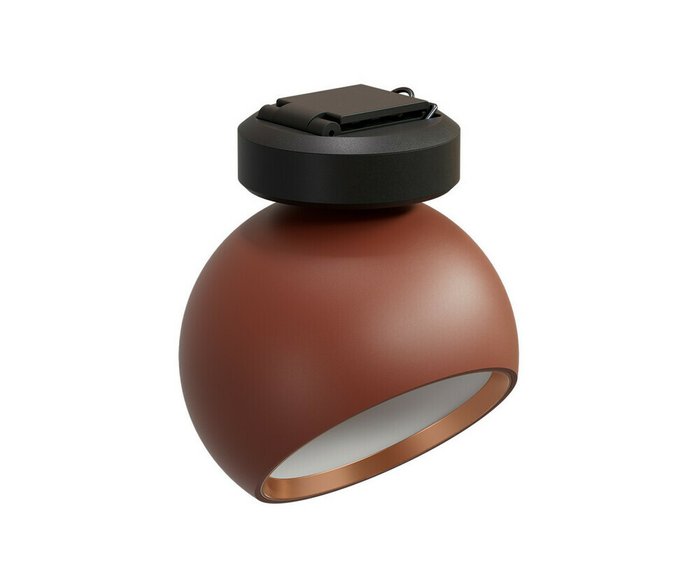 Трековый однофазный светодиодный светильник Сатори терракотовый d9,5 h18,8 Led 9W (4000K) Трековый однофазный светодиодный светильник Сатори терракотовый d9,5 h18,8 Led 9W (4000K)