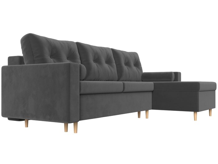 Угловой диван-кровать Белфаст серого цвета  правый угол - лучшие Угловые диваны в INMYROOM