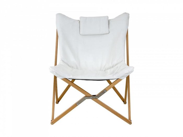 Кресло шезлонг Shato белого цвета - купить Садовые кресла по цене 16800.0
