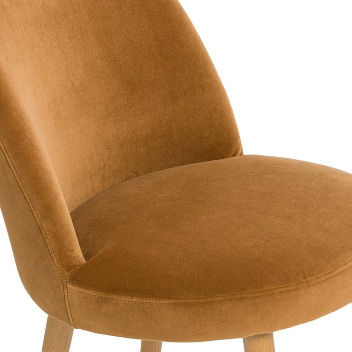 Комплект из двух велюровых стульев Ins желтого цвета - лучшие Обеденные стулья в INMYROOM
