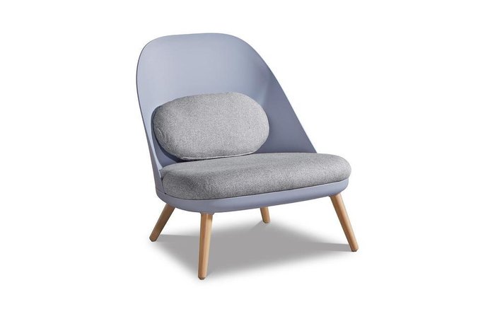 Кресло Joanna серо-голубого цвета