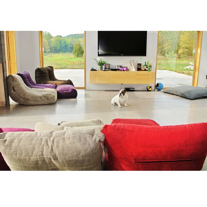 Бескаркасное лаунж-кресло Ambient Lounge Acoustic Sofa™- Wildberry Deluxe (красный цвет) - лучшие Бескаркасная мебель в INMYROOM